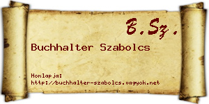 Buchhalter Szabolcs névjegykártya